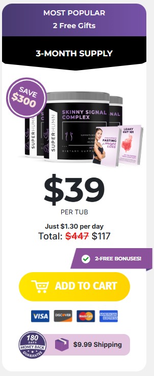 Skinny Signal Complex 3 Bottle - 90 Day Supply Price